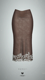 -Pixicat- Seris Skirt (LeatherBrown)