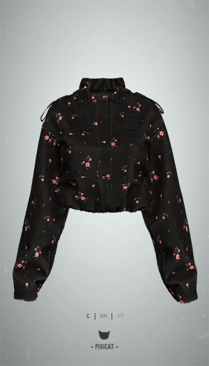-Pixicat- Sasha Jacket (FlowerSmallDark)