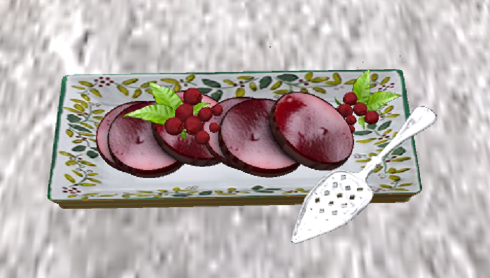 DFS TG Cranberry Sauce Platter 36 EP