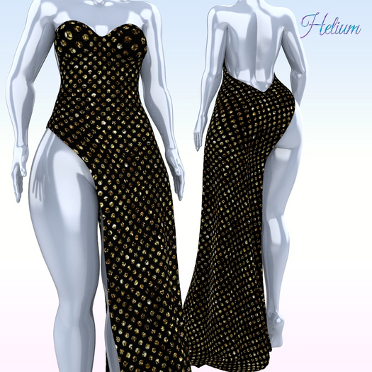 Black Gold Lydia Gown Erika