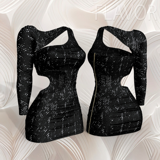 Black Sequins Cocktails Dress LEGACY