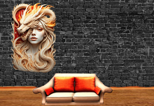 Wall Deco Sticker Mural Dragon Fire Girl 8