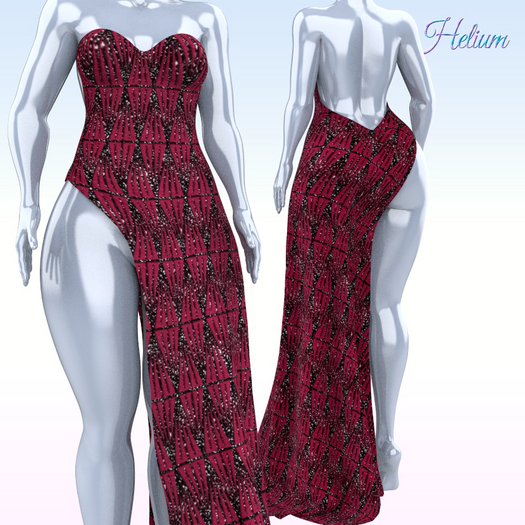 Magenta Lydia Gown Kupra