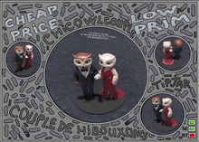 Chic Owl Couple TIPJAR