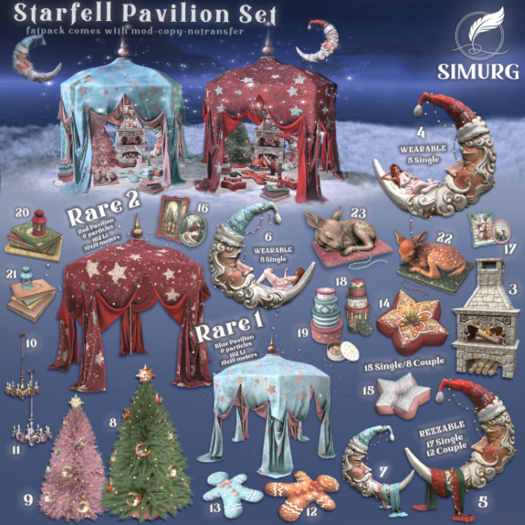 02. Simurg - Starfell Pavilion - Red Pavilion RARE