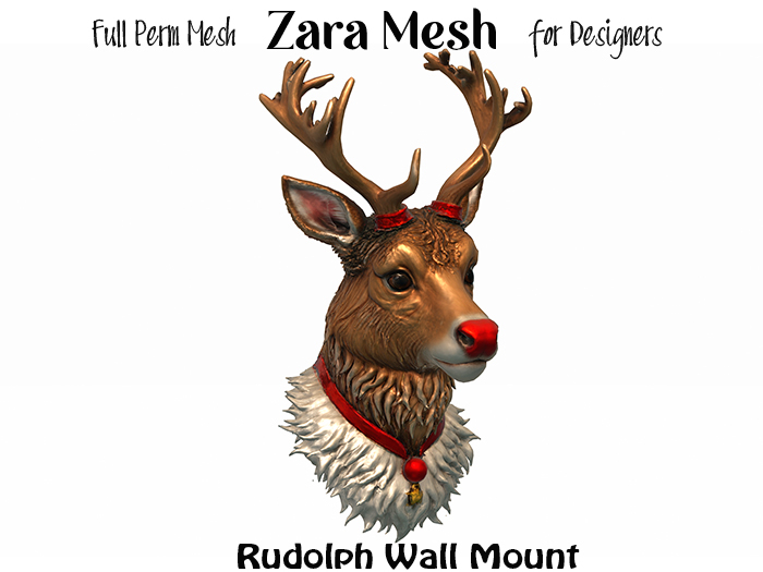 ZM PBR Rudolph Wall Mount FULL PERM MESH