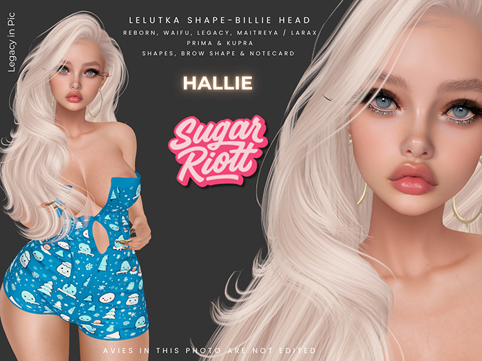 *Sugar Riott* Hallie Shape-Billie Head 