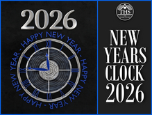 NEW YEAR - NEW YEARS CLOCK 2026 - CLOCK 2026 - 2026