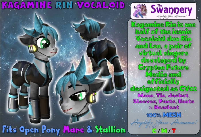 [OP] Rin Kagamine Outfit Mare / Stallion