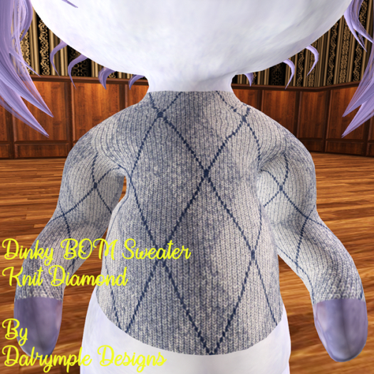 [Dalrymple Designs] Dinky BOM Knit Diamond Sweater