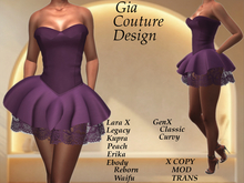 "GCD" Taylor Lace Dress Mulberry