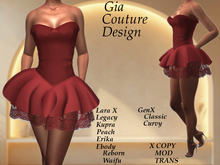 "GCD" Taylor Lace Dress Red