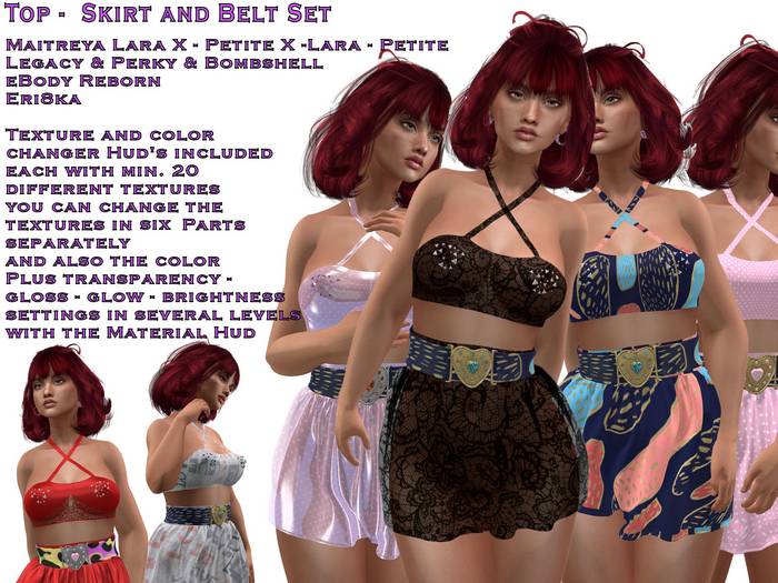 Top -  Skirt and Belt Set (ADD)