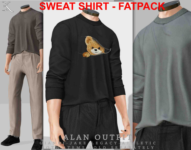 E.K - Alan - Sweatshirt  - FATPACK {ADD - ME }