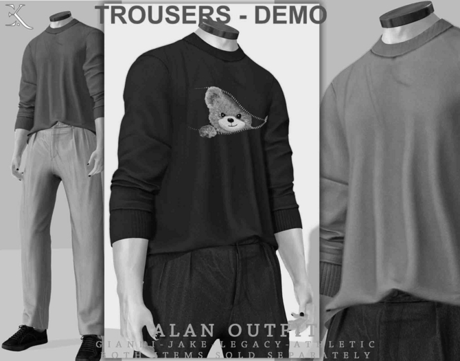 E.K - Alan - Corduroy Trousers  - DEMO {ADD - ME }