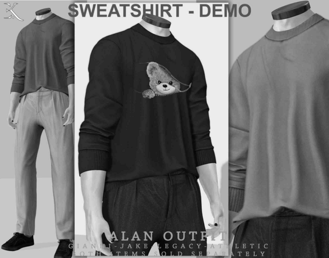 E.K - Alan - Sweatshirt  - DEMO {ADD - ME }