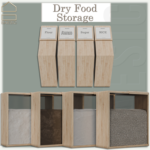 Baesic. Dry Food Storage Set