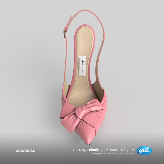 [Gos] Claudette Bow Pumps - Conch Shell