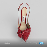 [Gos] Claudette Bow Pumps - Carmine