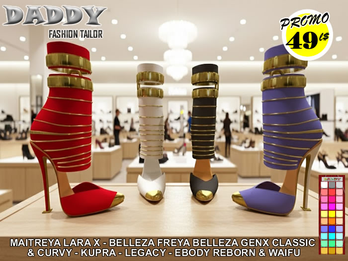 Star - Gold High Heels - Color Change Hud - Promo