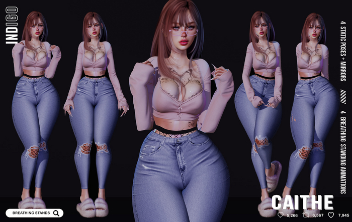 [InDiGo] Caithe Breathing & Static Stands Set