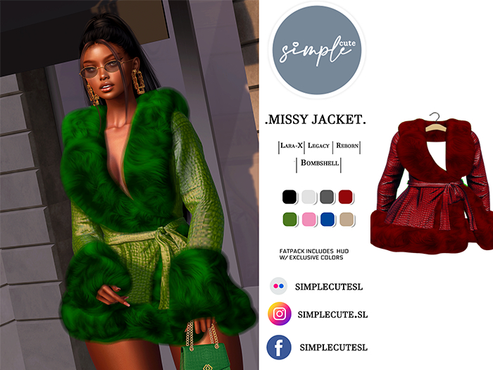 [simpleCUTE]  Missy Jacket - Red  //ADD ME//