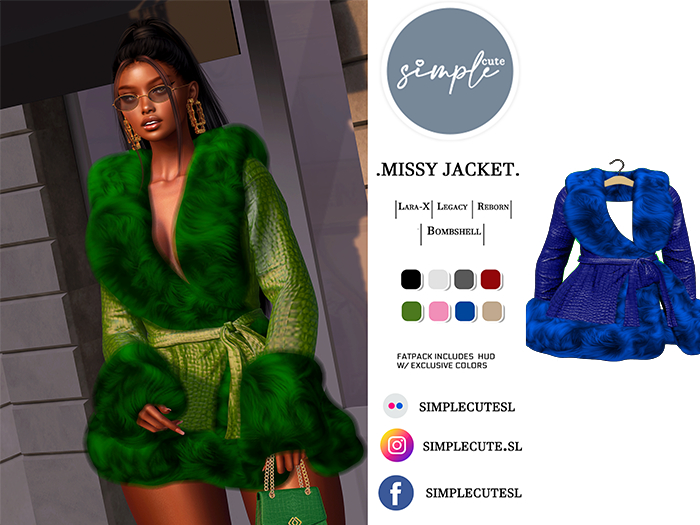 [simpleCUTE]  Missy Jacket - Blue  //ADD ME//
