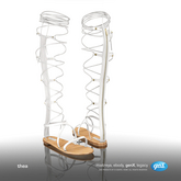 [Gos] Thea Gladiator Sandals - White