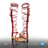 [Gos] Thea Gladiator Sandals - Carmine
