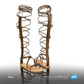 [Gos] Thea Gladiator Sandals - Brunette