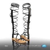 [Gos] Thea Gladiator Sandals - Black