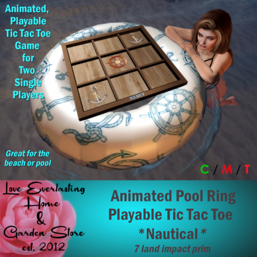 LE ~ Tic Tac Toe Pool Ring *Nautical* v1.4 