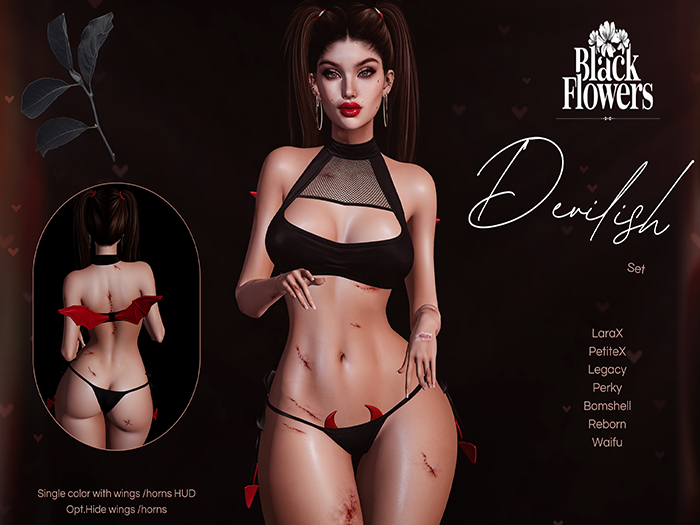 Black.Flowers - Devilish Set - FATPACK [ADD]