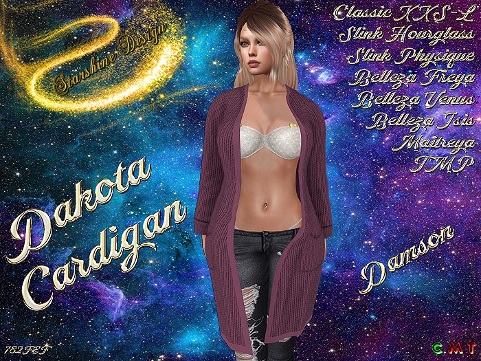 ~✯SD✯~ DAKOTA CARDIGAN [DAMSON]