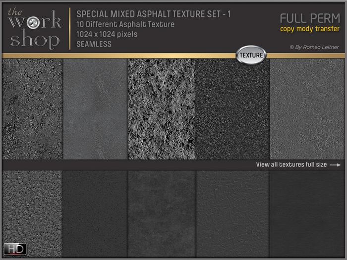 SPECIAL MIXED ASPHALT TEXTURE SET - 1