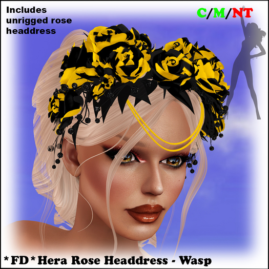 *FD* Hera Rose Headress [Boxed] Wasp