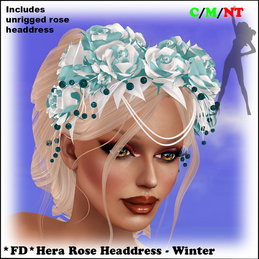 *FD* Hera Rose Headress [Boxed] Winter
