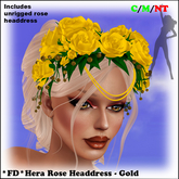 *FD* Hera Rose Headress [Boxed] Gold