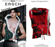 ERSCH - George top pat -red alert-