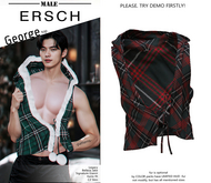 ERSCH - George top pat -plaid black-