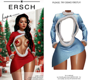 ERSCH - Liama MiniDress -blue glitter-