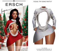 ERSCH - Liama MiniDress -white glitter-