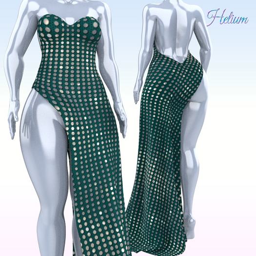 Turqoise Lydia Gown Maitreya