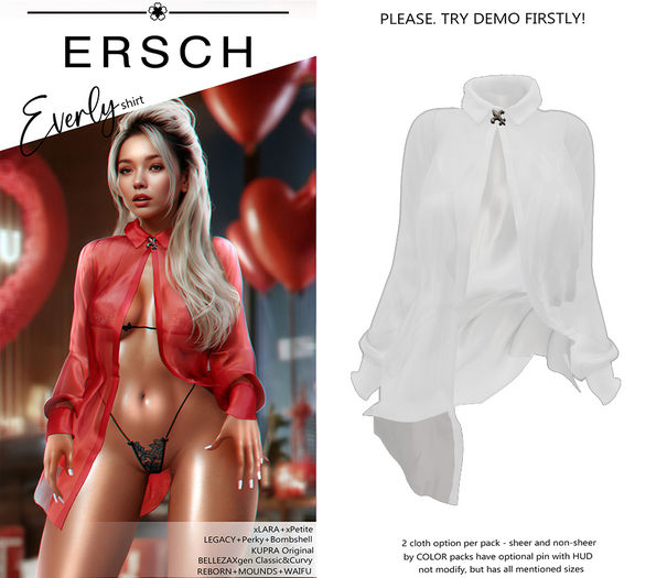 ERSCH - Everly shirt -white-