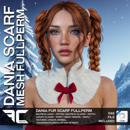 FLECHA Dania Fur Scarf DEMO