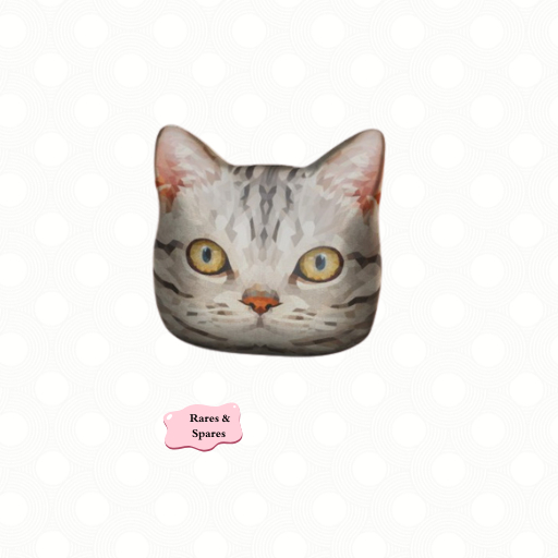 -tres blah- Eclectic Collection - Cat Face Pillow