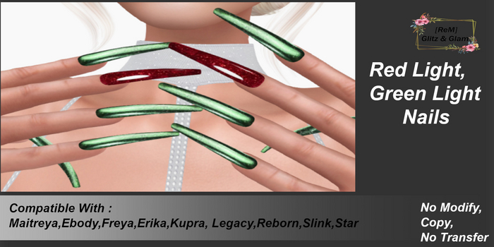[ReM] Red Light , Green Light Nails