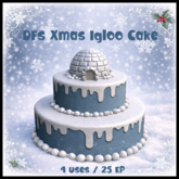 DFS Xmas Igloo Cake - ACTUAL ITEM