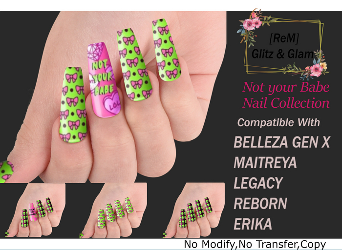 [ReM] Not Your Babe Nails Fatpack