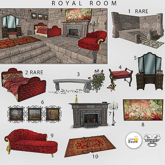 LB & SWP - Royal Room - fireplace
